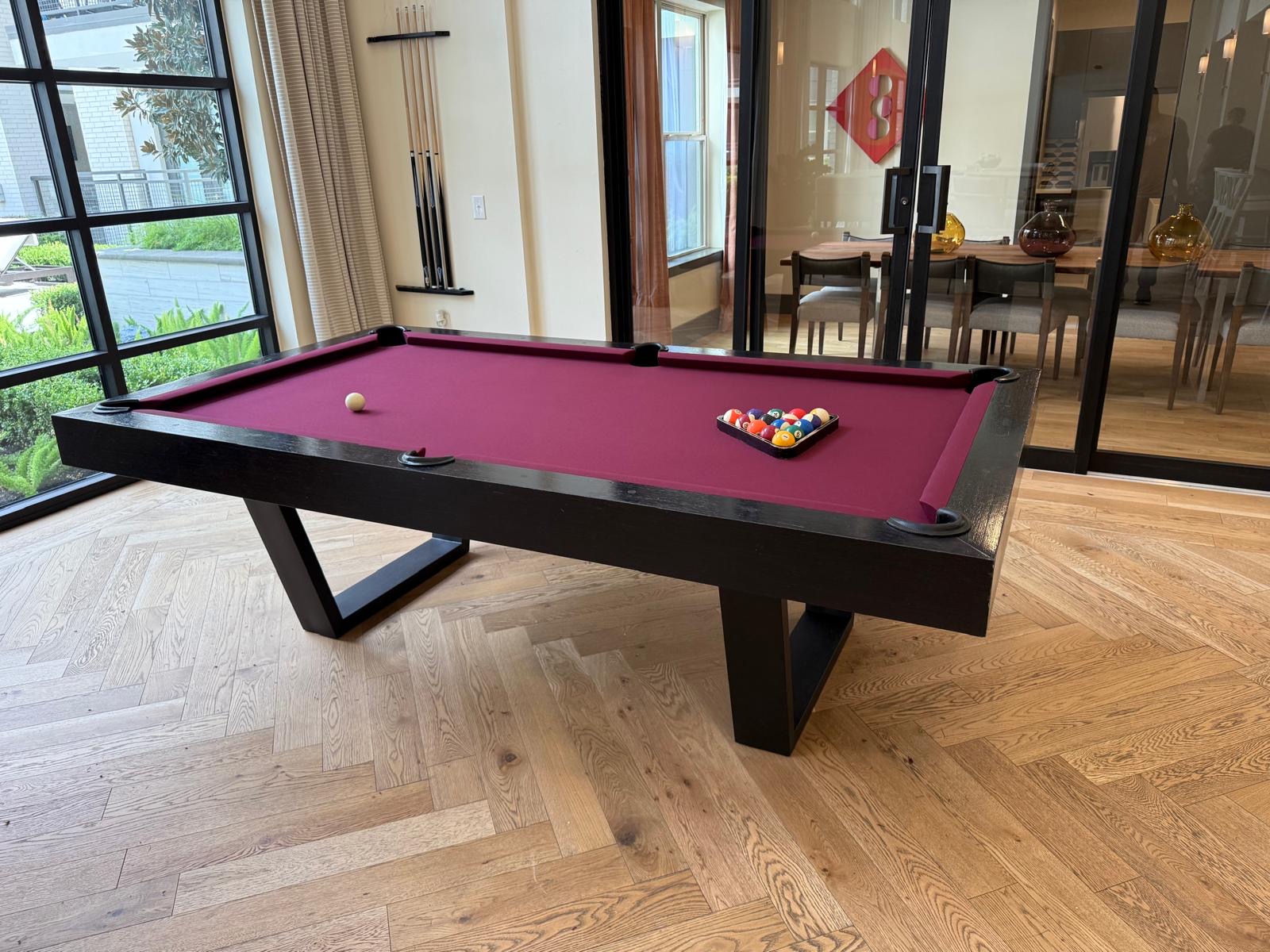 Modern home pool table