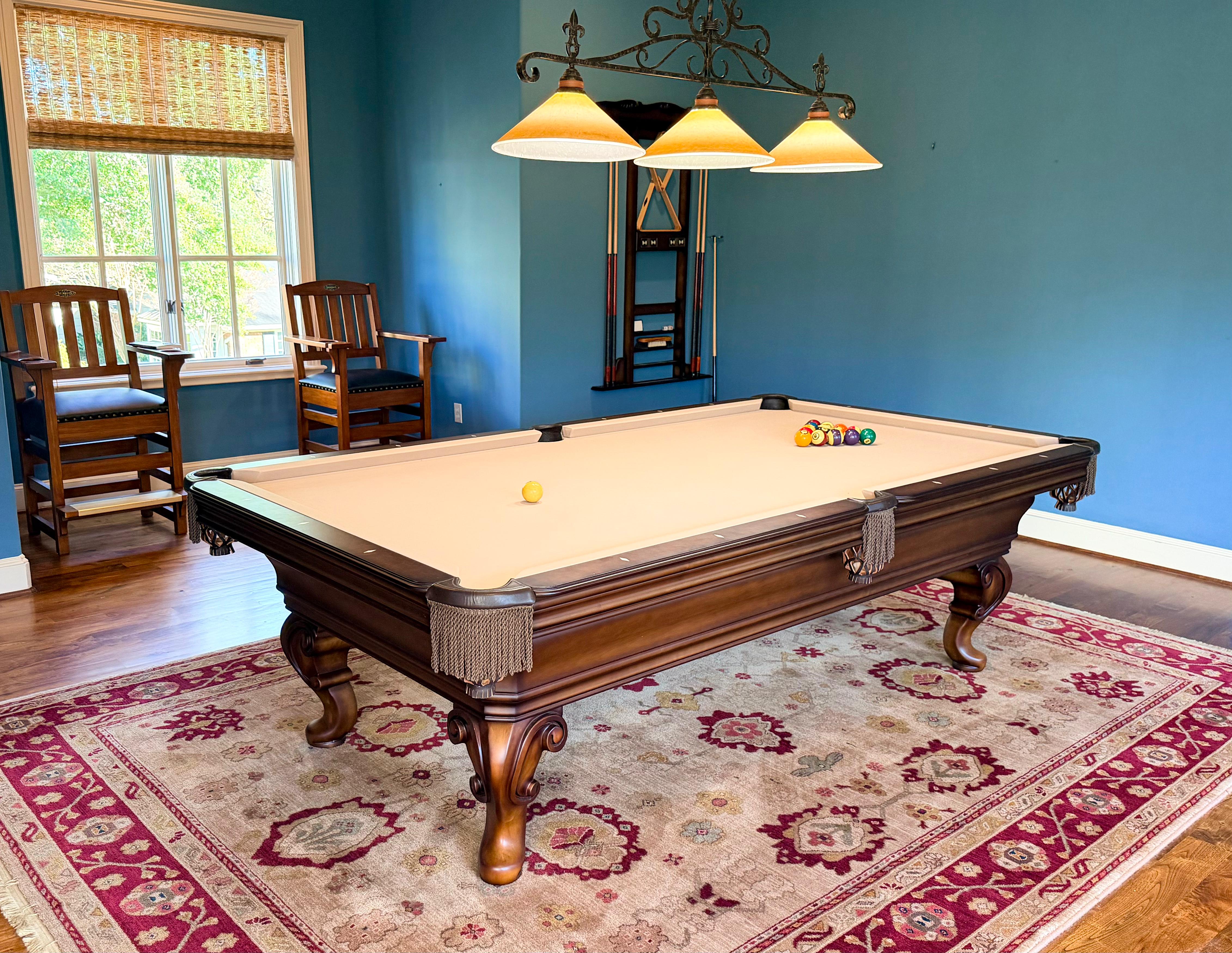 Pool table installation in Poway